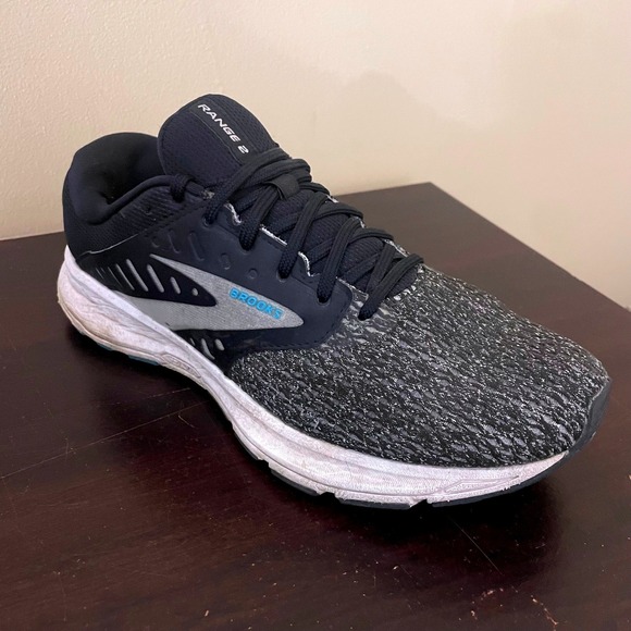 Brooks Shoes - Brooks Range 2 Black Grey Blue Running Shoes Womens 10 M 1203621B081 Sneaker